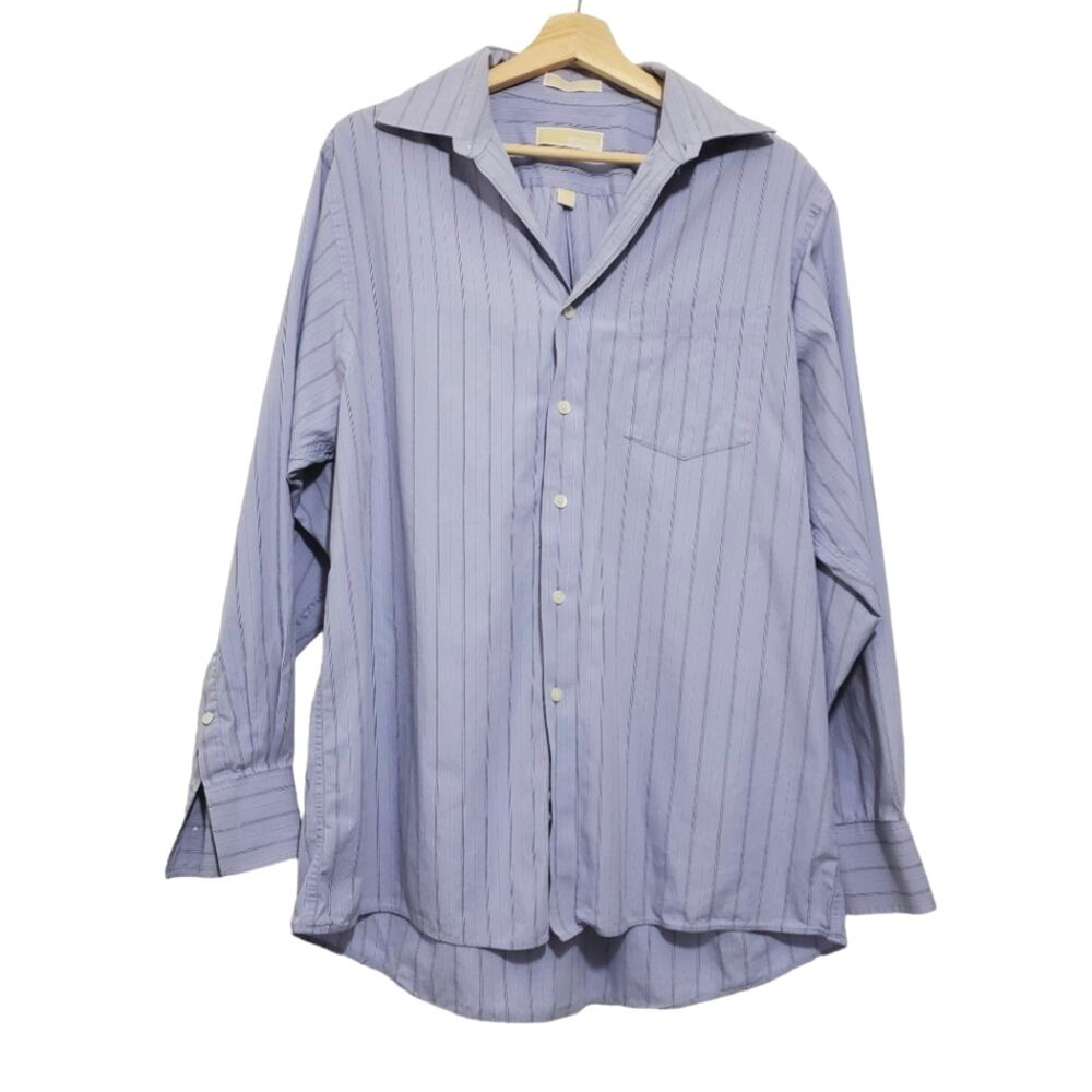 Michael Michael Kors | 100% Cotton Vertical Stripe Button Up Shirt
